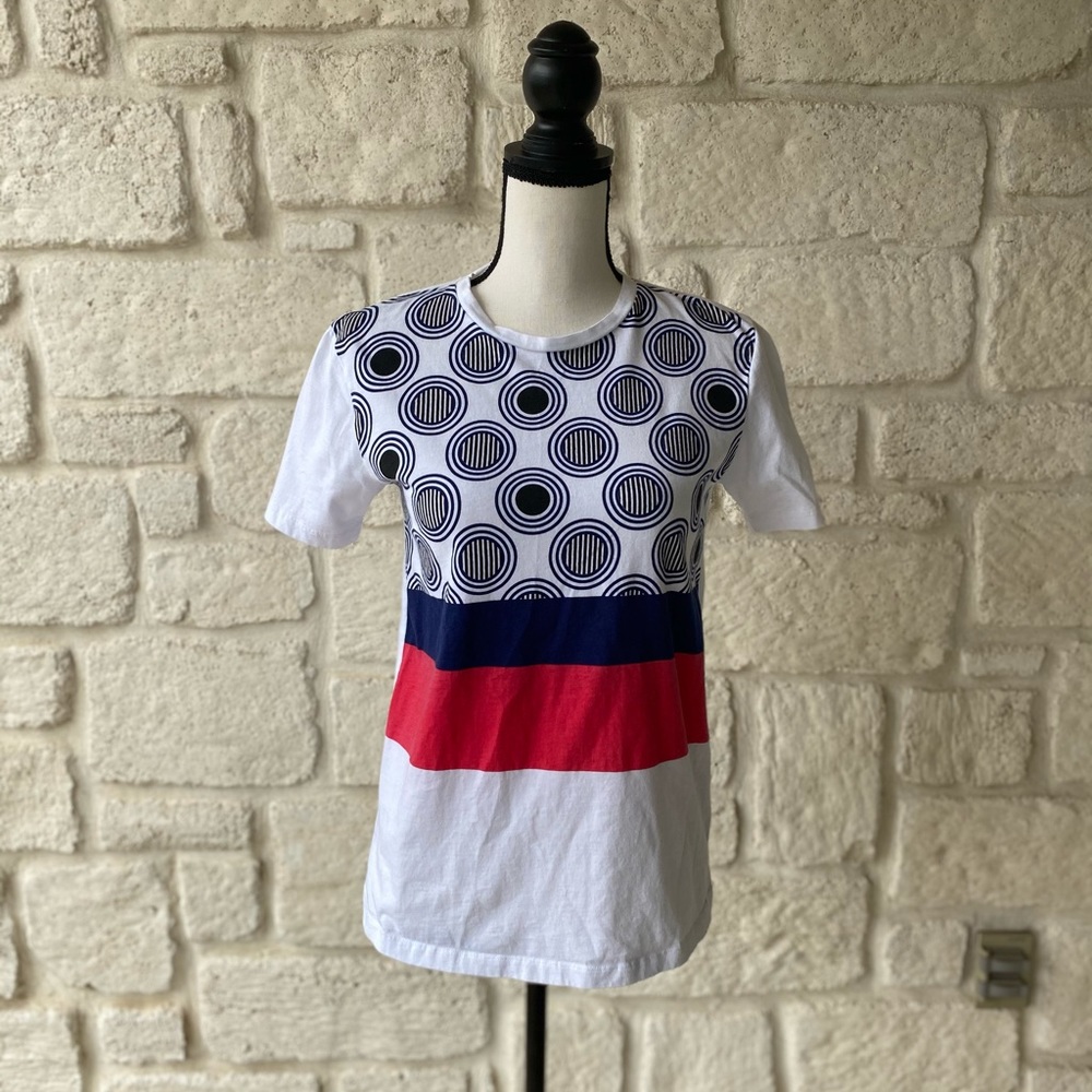 etre Cecile Red white and blue tee shirt Small